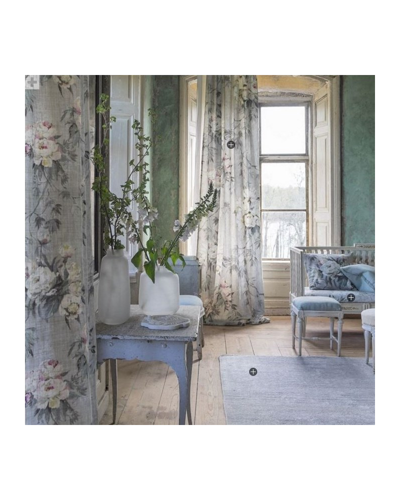 Tela FDG2372_03 FLOREALE-GRANDE ZINC Designers Guild