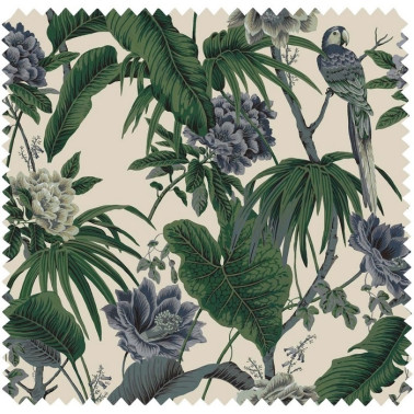 Tela PARADISA COTTON-LINEN - OFF-WHITE HOUSE OF HACKNEY