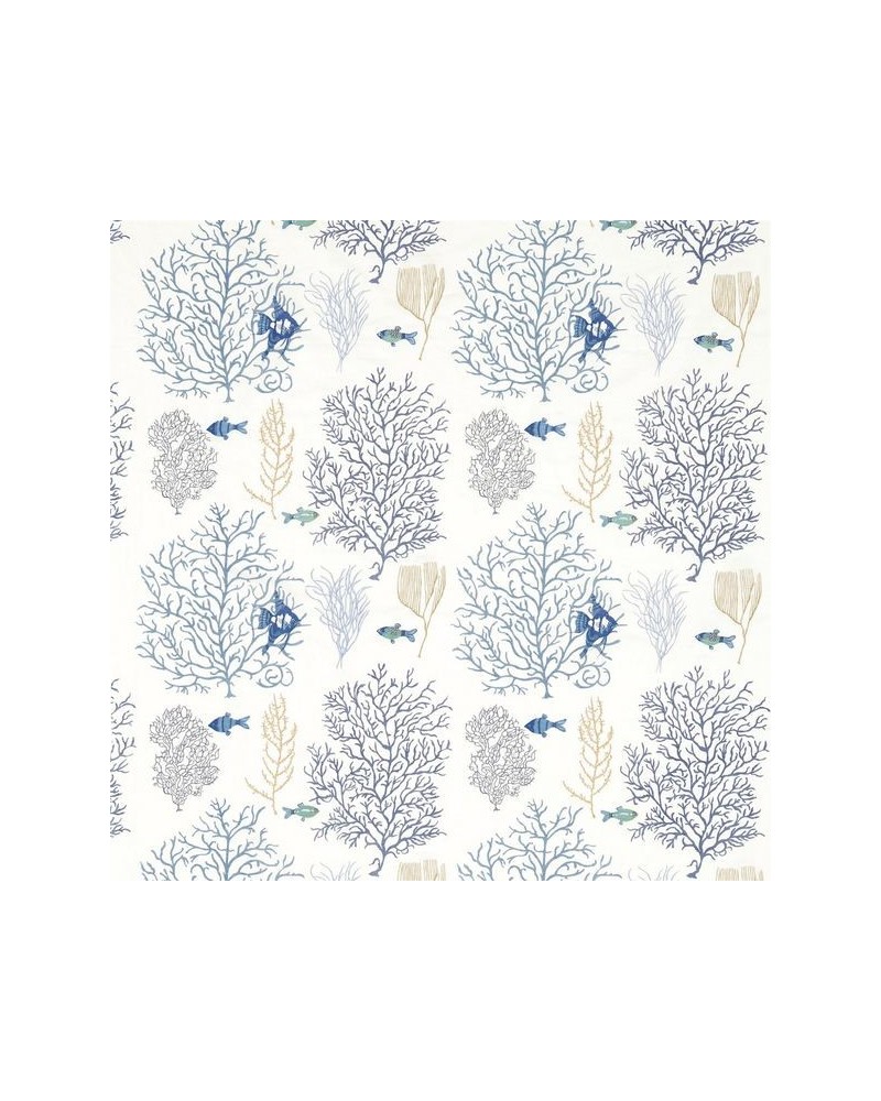 Tela CORAL & FISH DVOY233300-marine blue Sanderson