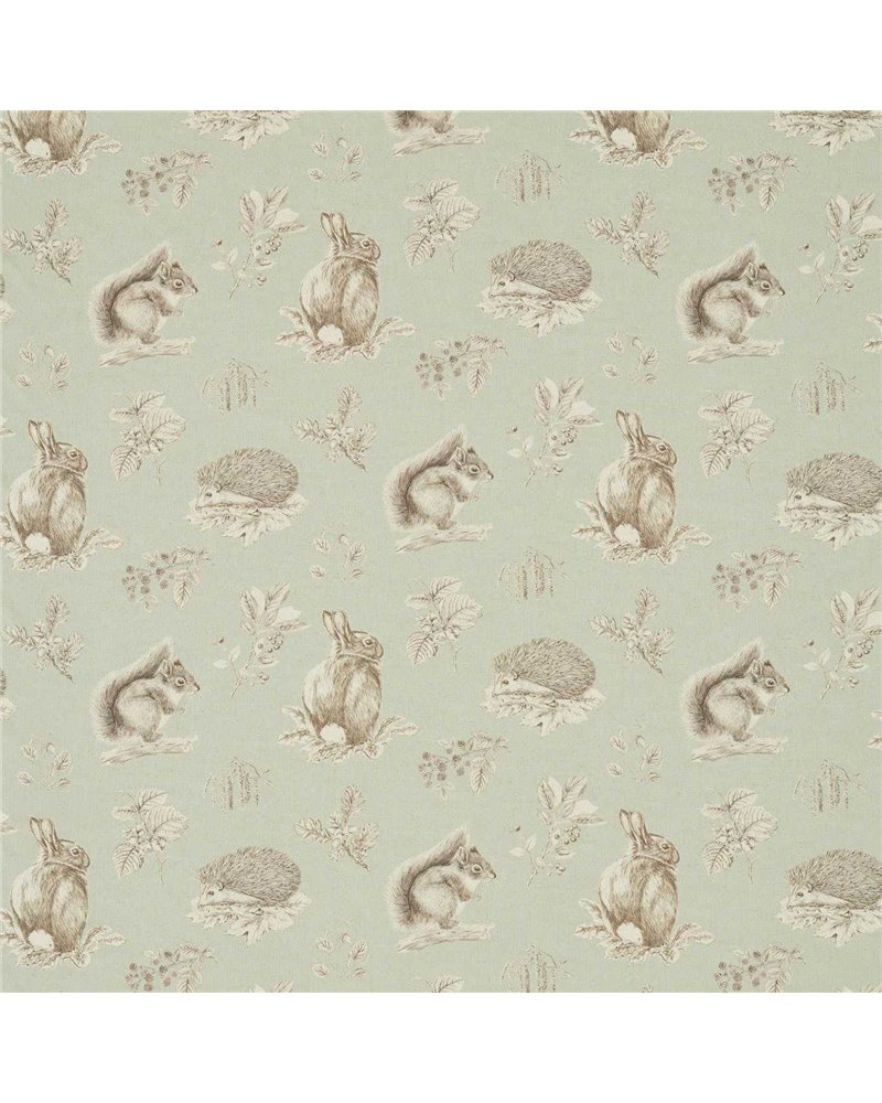 Squirrel & Hedgehog Seaspray Charcoal DWOW225522