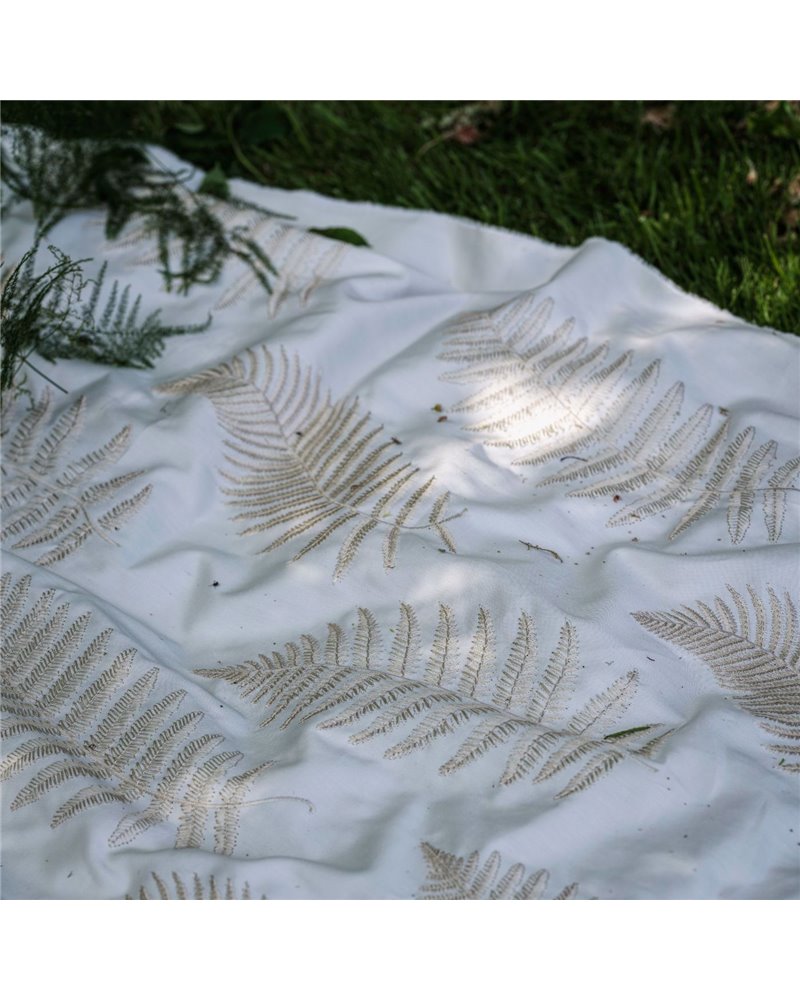 Fern Embroidery Ivory DWOW235607